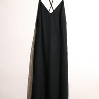 Carbon38 - Open-Back Plunge Midi Dress (XS)