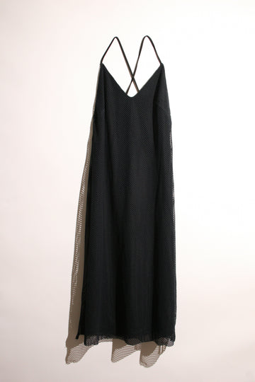 Open-Back Plunge Midi Dress (XS-S)