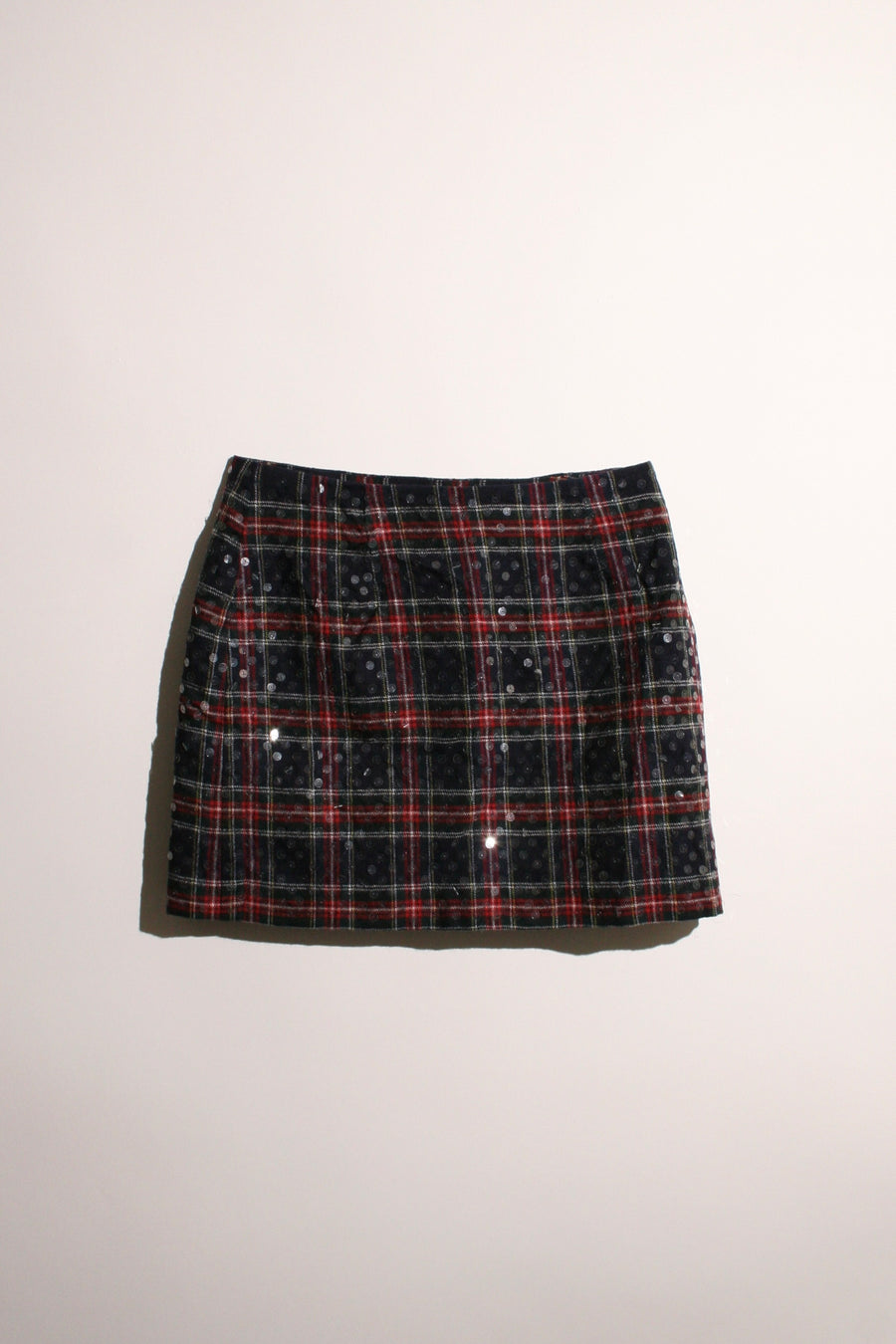 Express - Plaid Sequin Skirt (2)