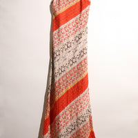 Diagonally Patterned Maxi Dress (S)