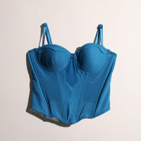 Blue Cupped Bustier Corset (36C)