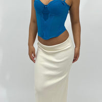 Blue Cupped Bustier Corset (36C)