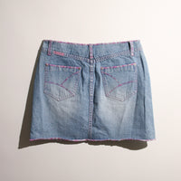 UNIONBAY - Pink Stitch Lined Denim Mini Skirt (3)