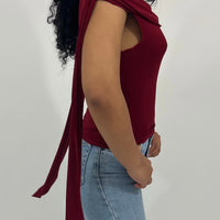 Off The Shoulder Draping Top (S-M)