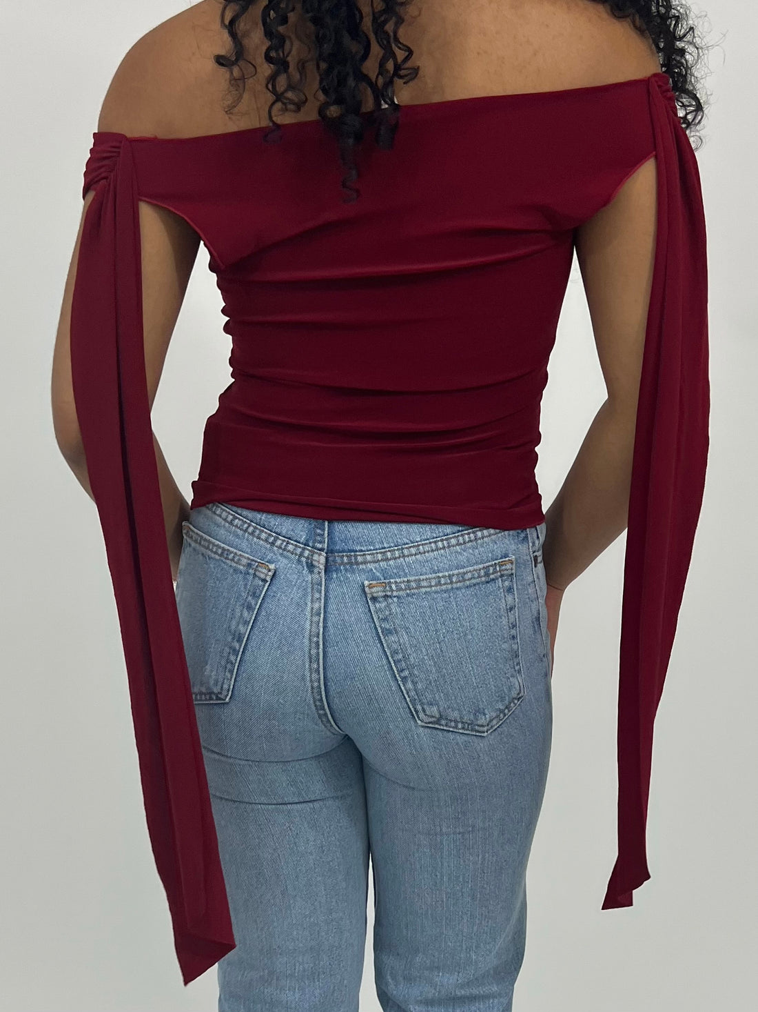 Off The Shoulder Draping Top (S-M)