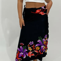 Floral Wrap Skirt (S-L)