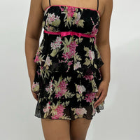 Tiered Floral Rampage Dress (S)