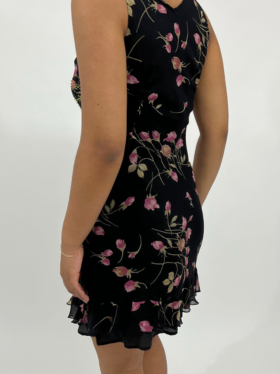 Floral Beaded Midi Dress (6P)